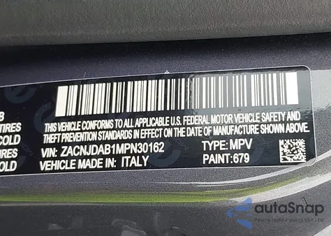 2021 Jeep Renegade Sport 4X4 из США, поврежденный, VIN ZACNJDAB1MPN30162